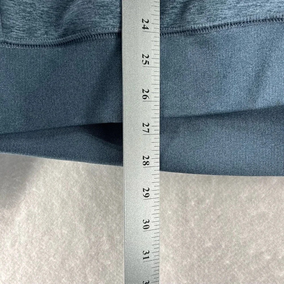 Lands' End Jacket Mens Size L 42-44 Puffer Fleece Lined Hoodie Full Zip Blue - Picture 10 of 11